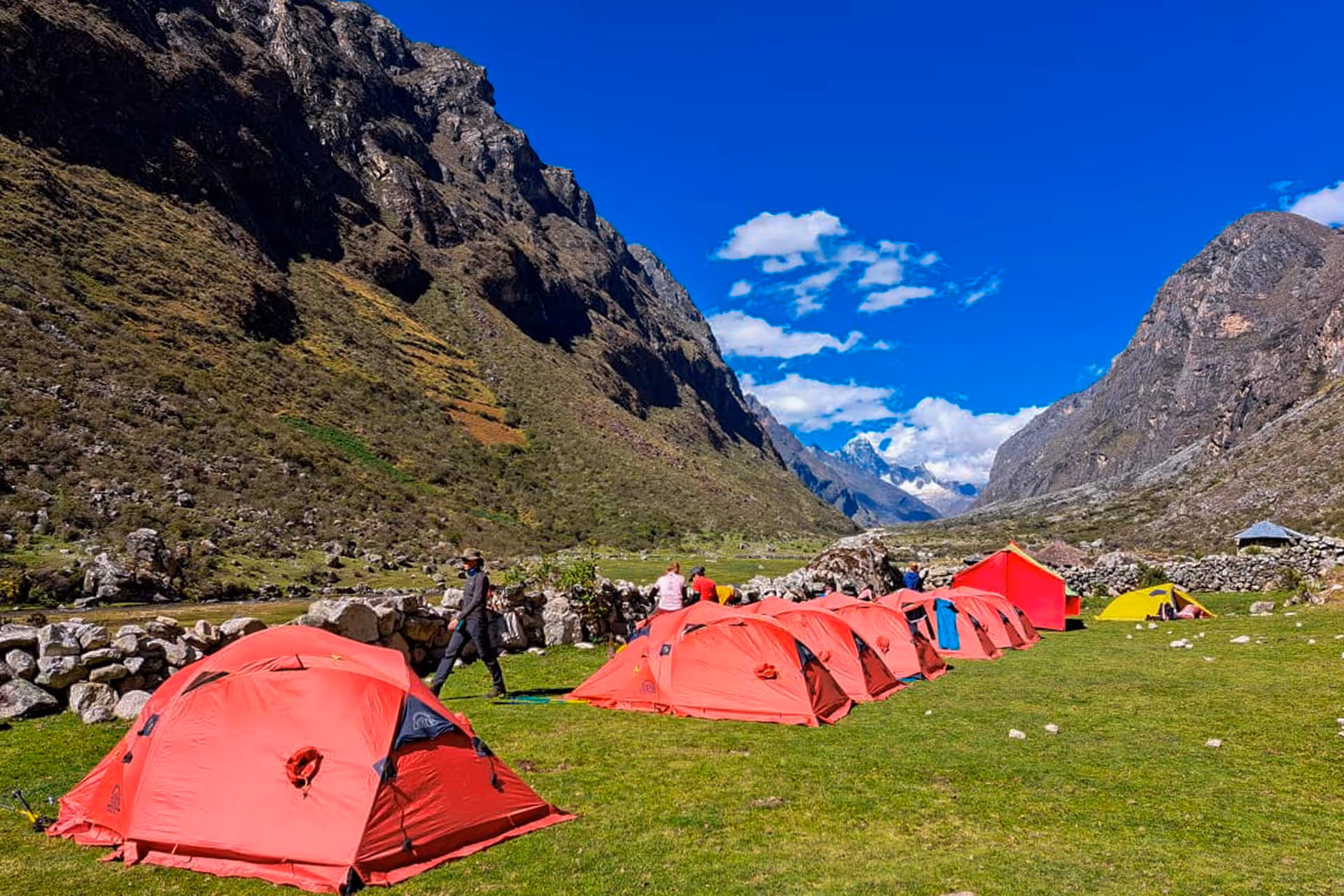 Campamento llamacoral - cordillera Blanca